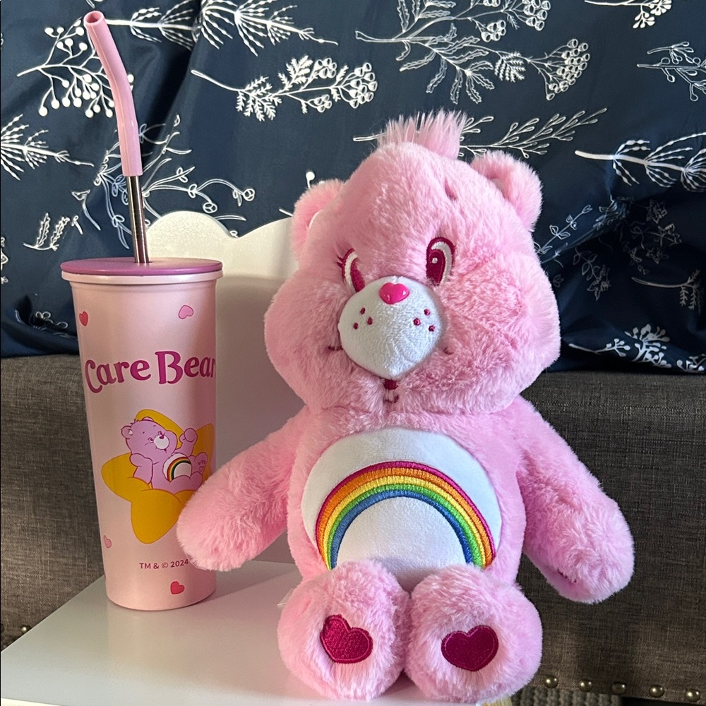 Care Bears Pink Plush with Rainbow Tumbler